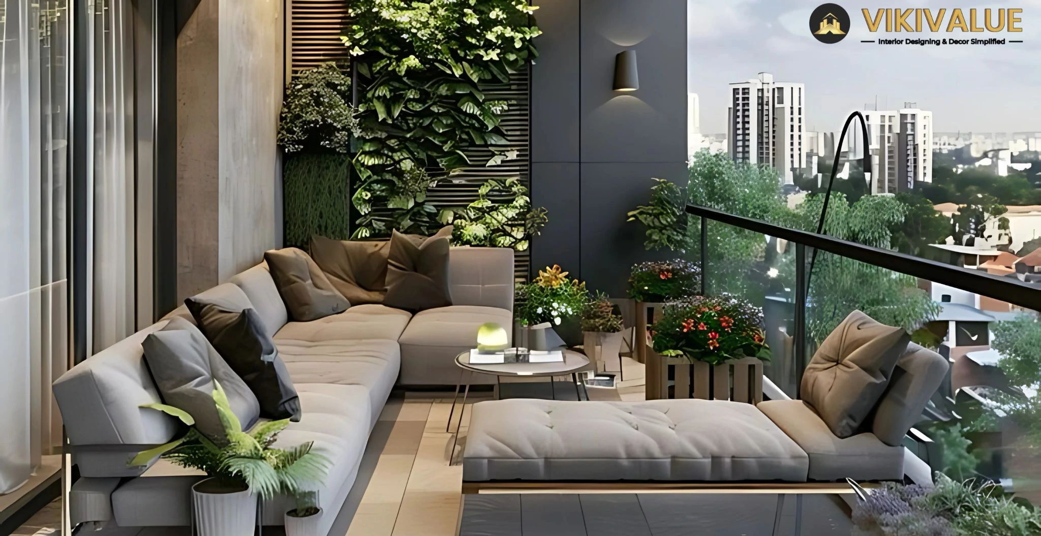 Balcony interior design company in Richmond Road